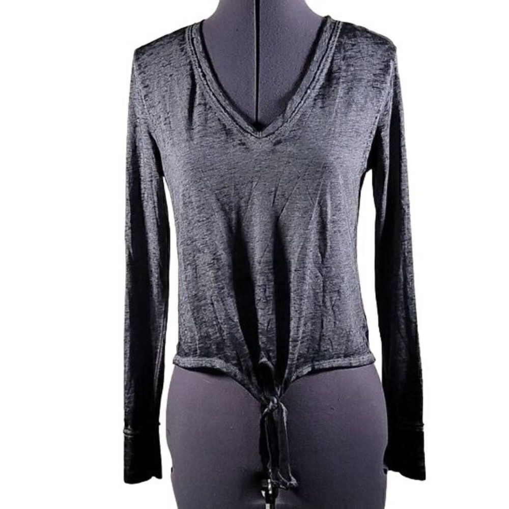 American Rag Juniors' Textured Tie-Waist Top Sz XS